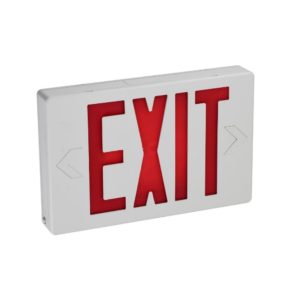 Standard Red Exit Sign - Brightology Lighting